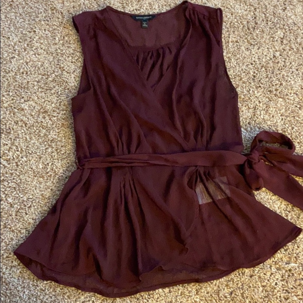 Faux wrap banana republic blouse
